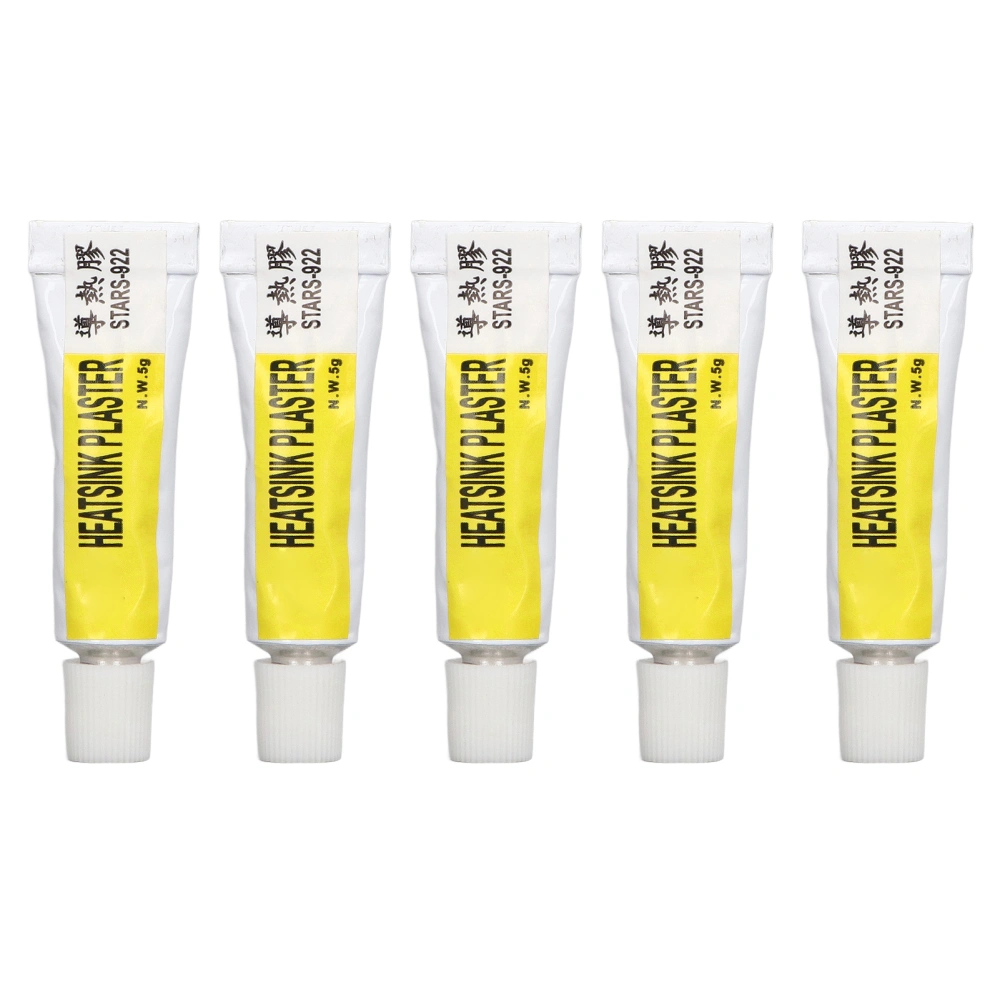 5PCS CPU Thermal Paste 300℃ Heat Resistant Insulated Thermal Silicone Grease for 3D Printer