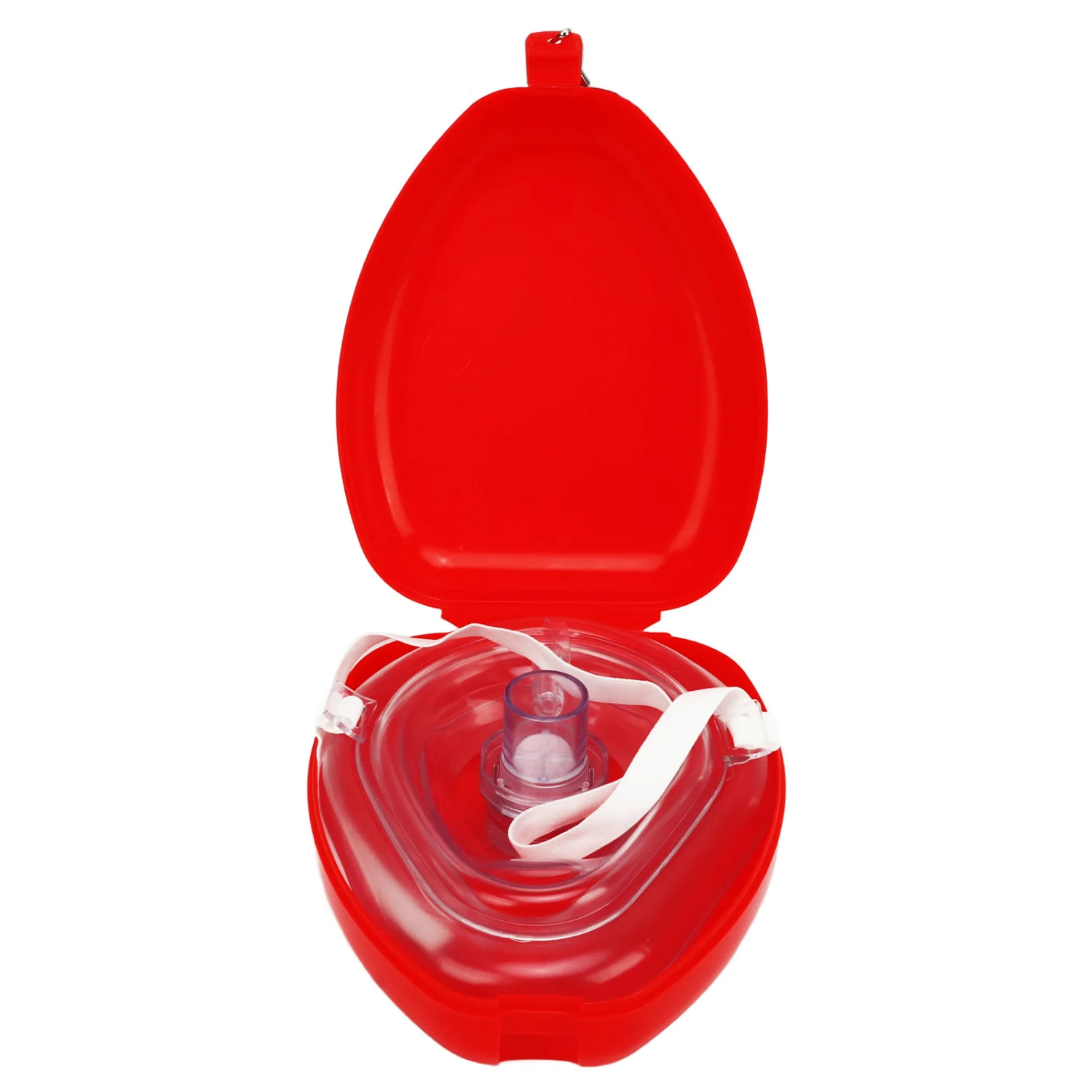 CPR Resuscitator Single Way Filter Valve Elastic Head Strap Portable Pocket Resuscitator Emergency CPR Face Shield