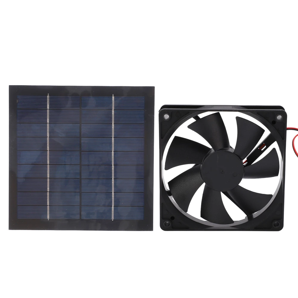 Solar Powered Fan Waterproof IP65 20% Conversion Rate Mini Exhaust Fan Environmentally Friendly 20W