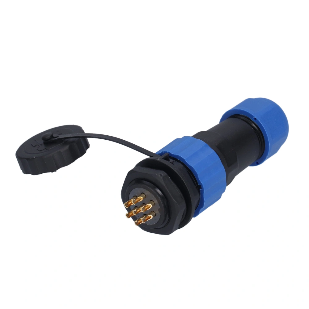 Aviation Plug Socket IP68 Waterproof Connector Rear Nut Male Female Butt Terminal 380V SP207 Pin