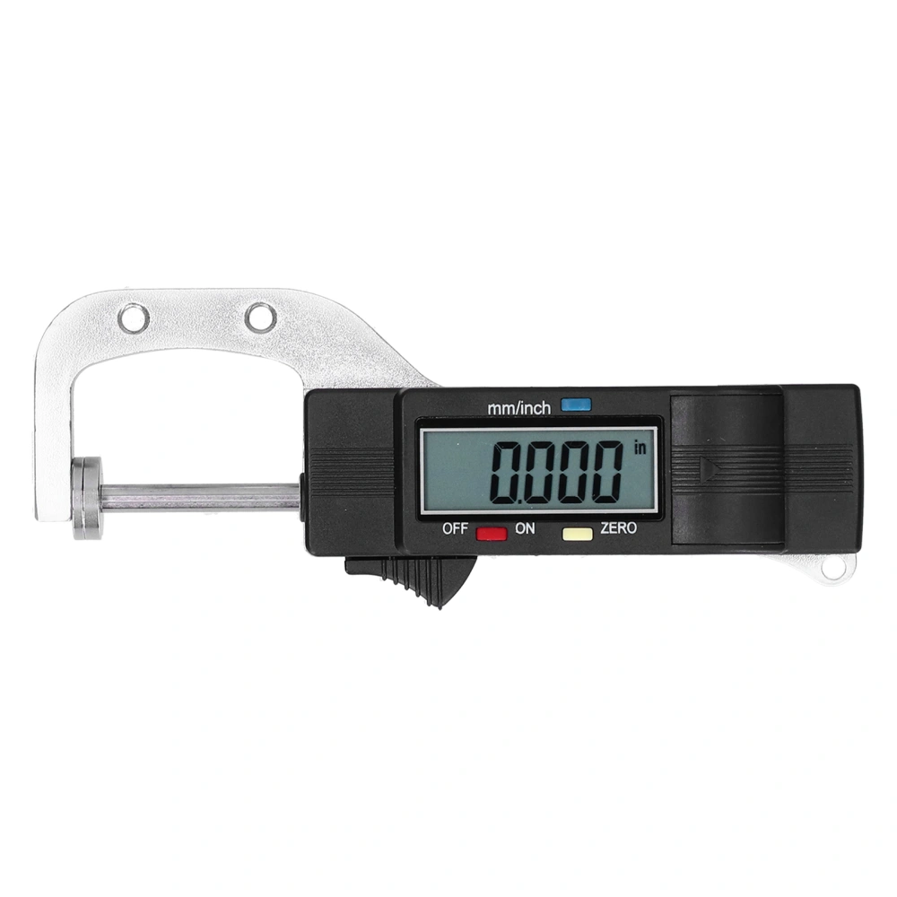 Digital Thickness Gauge Horizontal Measuring Hand Tool 0.01mm Accuracy for Jewelry 0‑25mm