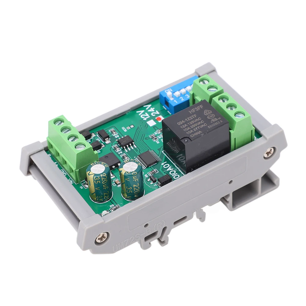 DC 24V 1 Channel Relay Module RS485 Relay Board with Shell for Electrical Equipments