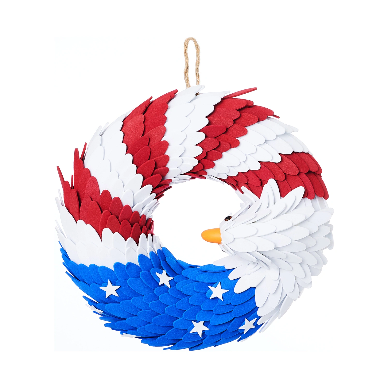 American Eagle Wreath Glory Patriotic Red White and Blue Eagle Wreath