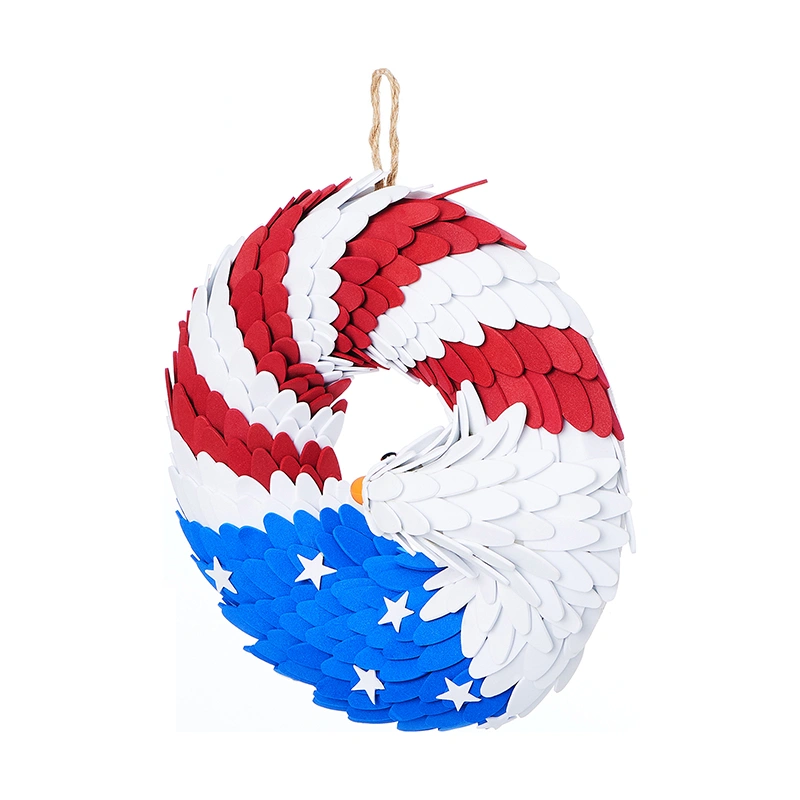 American Eagle Wreath Glory Patriotic Red White and Blue Eagle Wreath