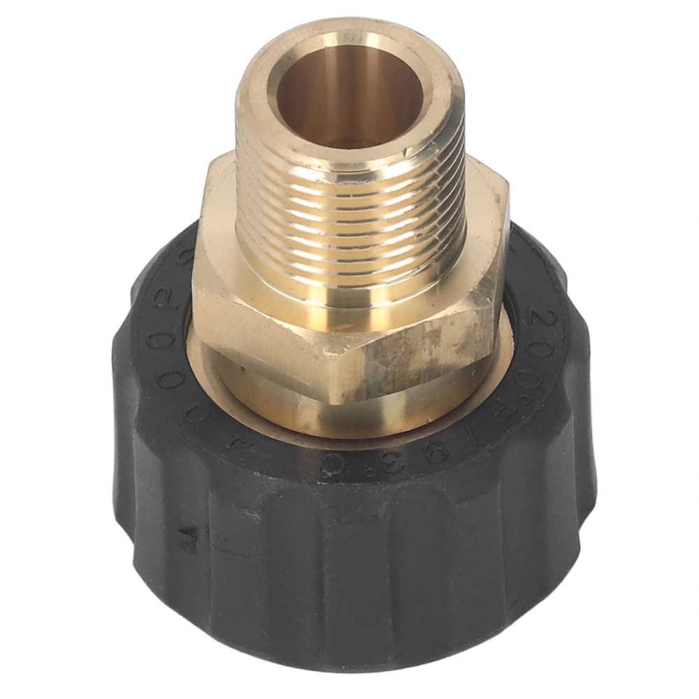 Pressure Washer Adapter Gun Hose Connector 5000PSI Replacement Parts Accessories Male G3/8 to Female M22 14mm