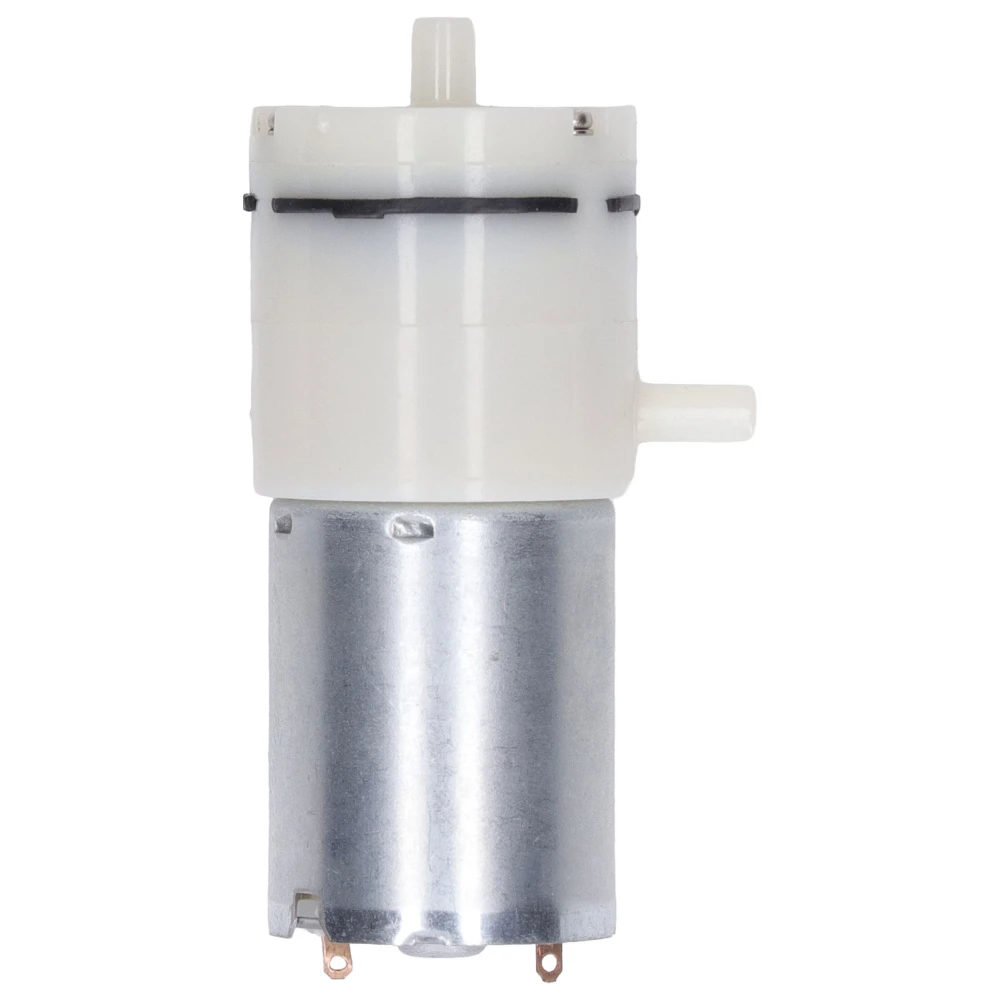 Micro Air Pressure Pump DC Diaphragm Vacuum Pump with 90 Degree Angle Air Ports White 24V