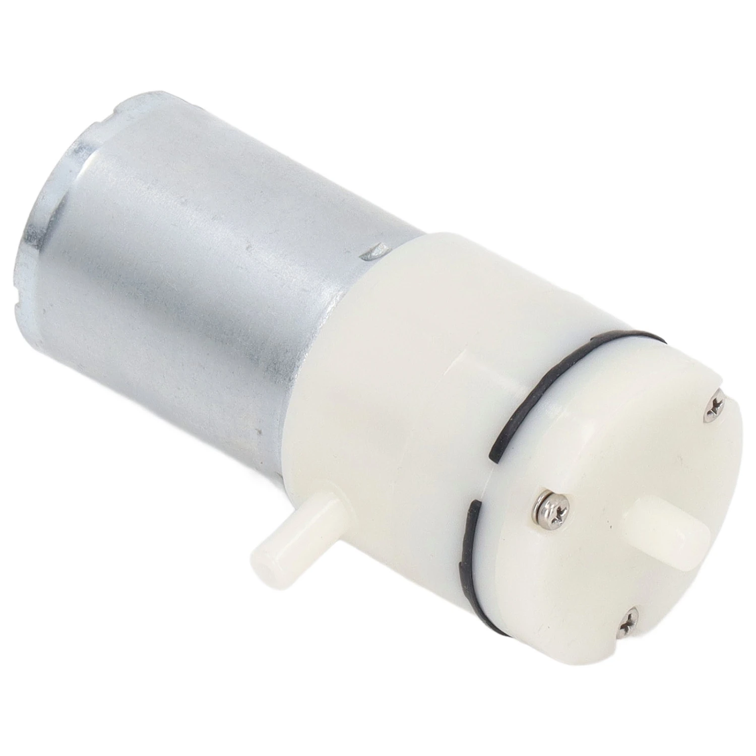 Micro Air Pressure Pump DC Diaphragm Vacuum Pump with 90 Degree Angle Air Ports White 24V
