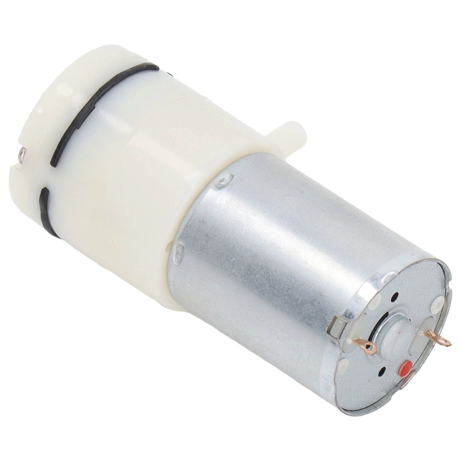 Micro Air Pressure Pump DC Diaphragm Vacuum Pump with 90 Degree Angle Air Ports White 24V