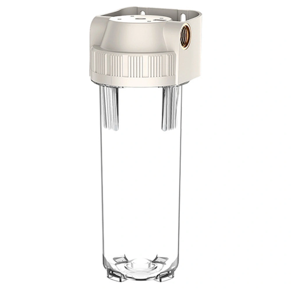 Water Filter Cartridge Brass Mouth Transparent Non Slip Filter Bottle for Pre Coarse Filtration 10in Water Filter Housing