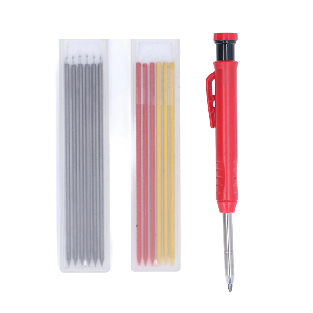 Woodworking Marking Pen Alloy Tip Scriber Multifunctional Scribing Tool with Colorful Refills