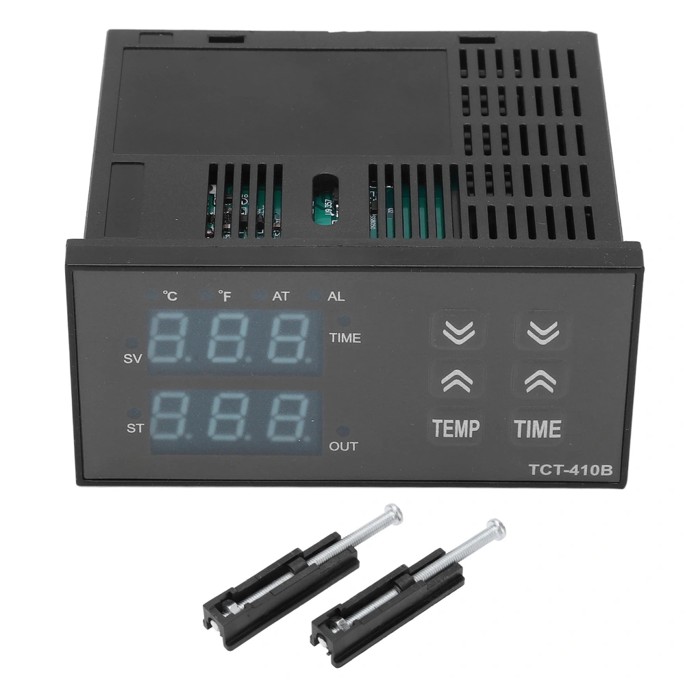 Digital Temperature Controller Temperature Time 2 in 1 Digital Display Thermostat for Heat Press Machine 100‑240V