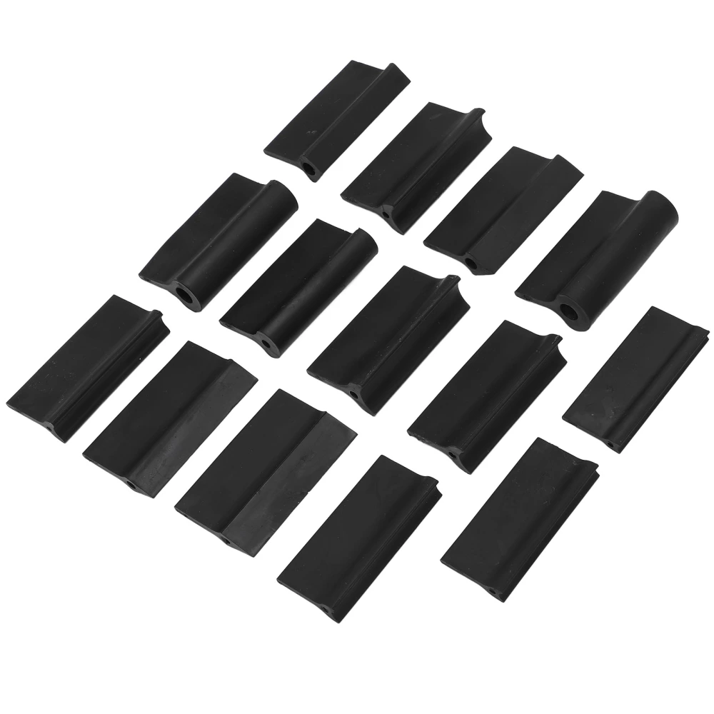 14PCS Contour Sanding Grip 3 Shapes Rubber Black Flexible Contour Polishing Tool for Woodworking