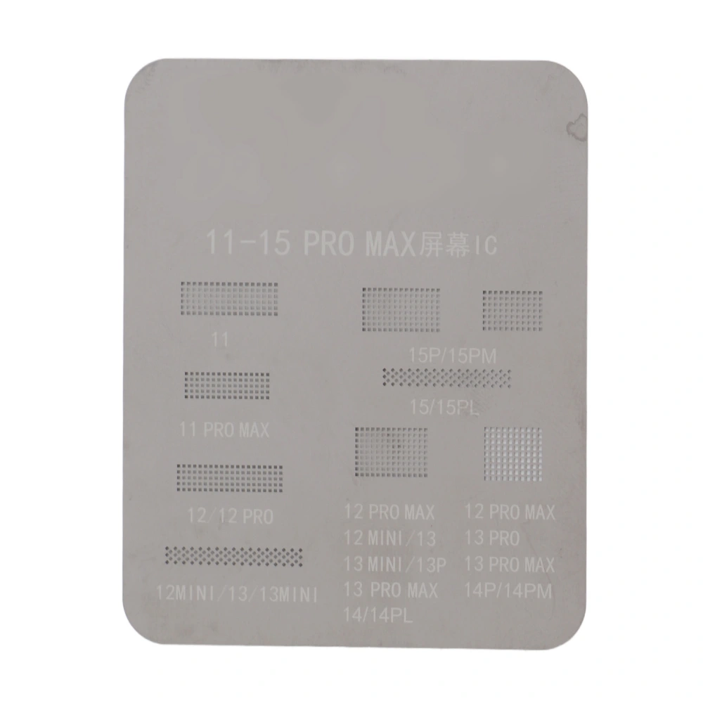 BGA Reball Stencil Screen Reballing Rework Template Accessory for Phone Repair Maintenance