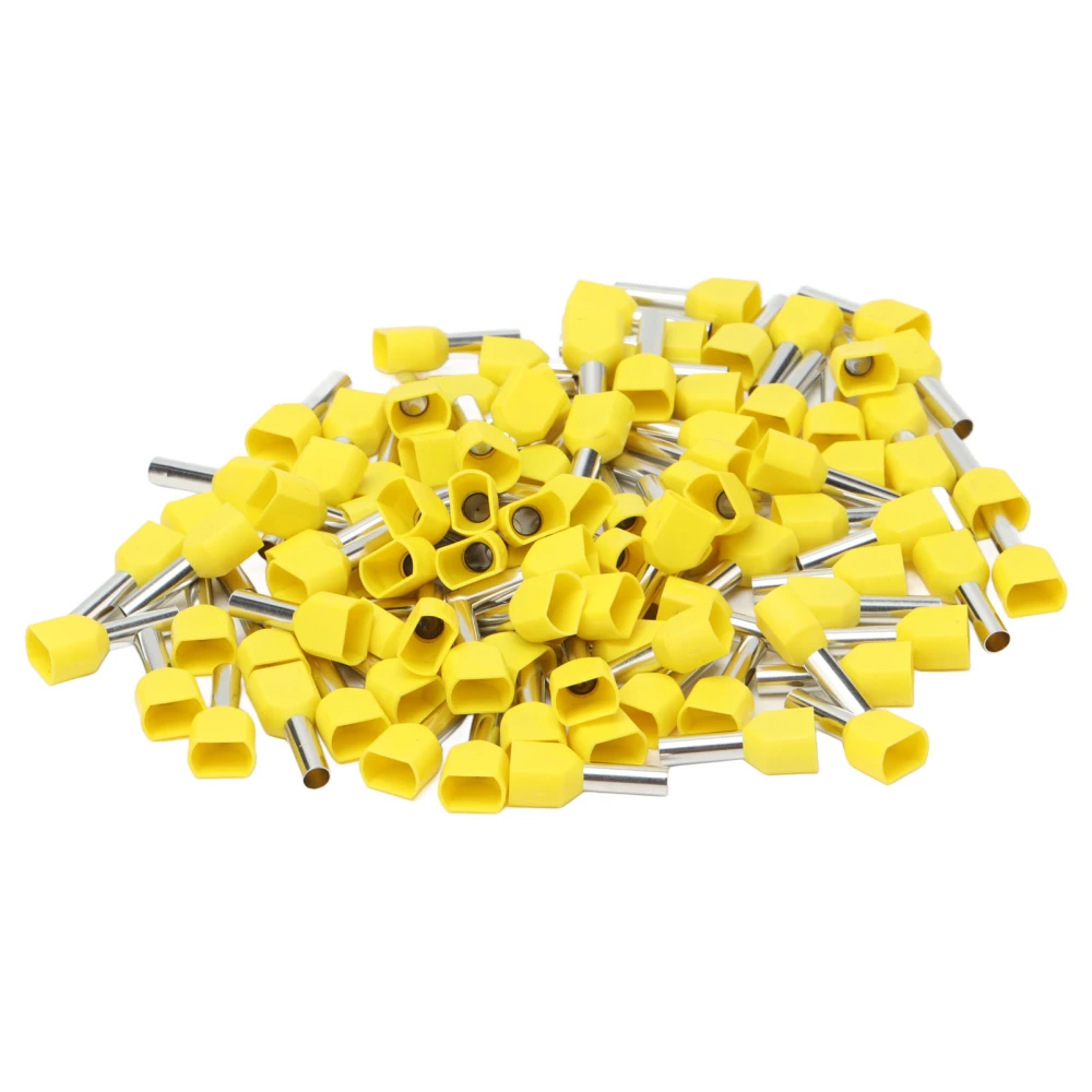 100Pcs Ferrule Insulated Crimping Wire Terminal Set Kit for Machine Equipment TE4012