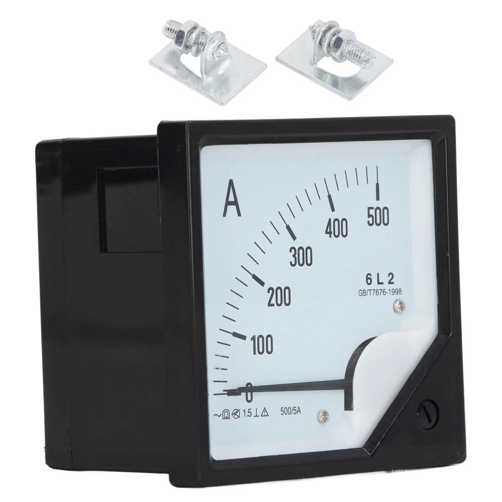 Analog Amplifier Meter Pointer AC Ammeter Amp Gauge Current Tester Measuring Panel 0‑500A