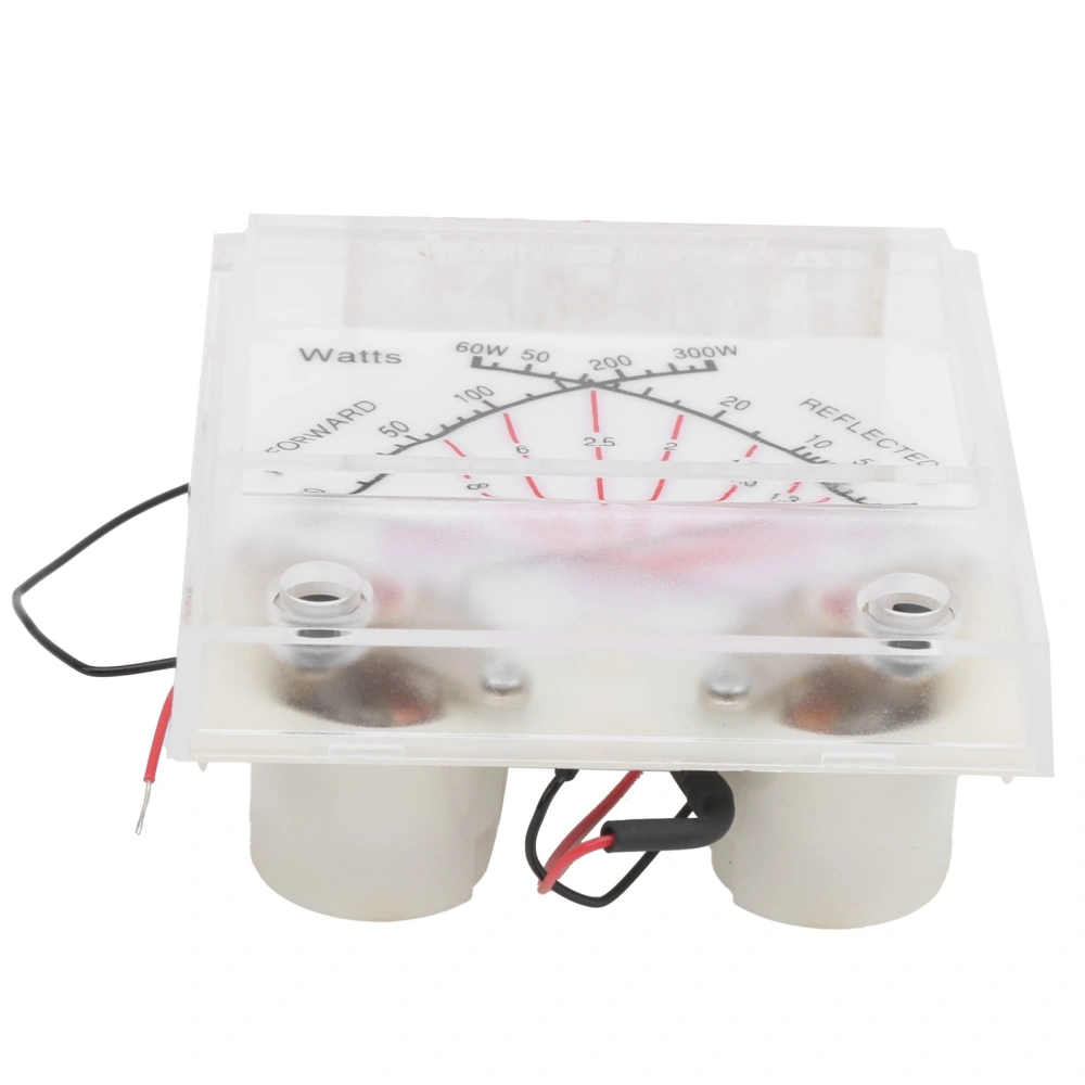 SWR/Power Watt Meter Double Needle 60/300W Power Meter Transmitter with Backlight