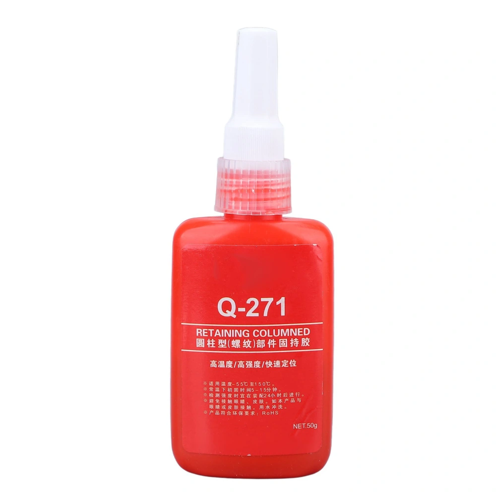 Threadlocker Reduce Abrasion Prevent Corrosion Weather Resistance Red Thread Lock Sealer 50g