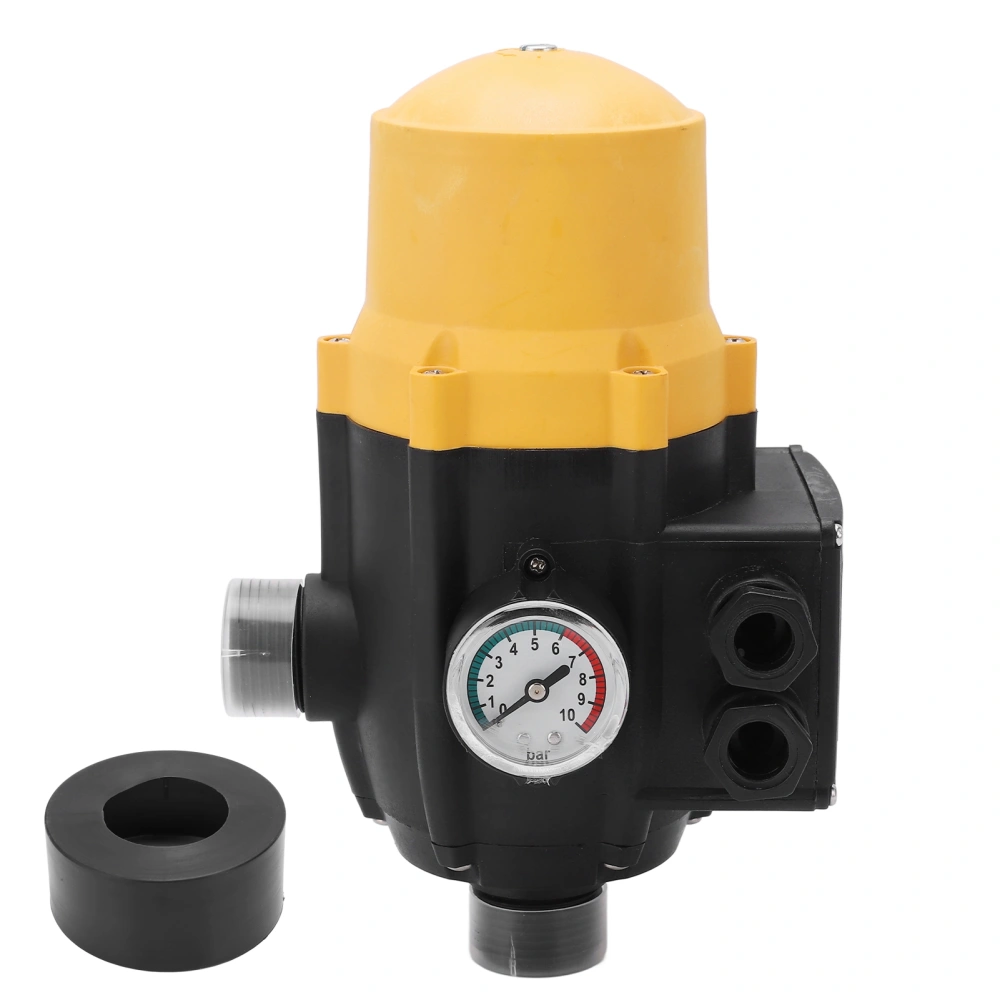 Water Pump Pressure Control Switch Waterproof Adjustable Electronic Controller Yellow 220V‑240V 1.1kw