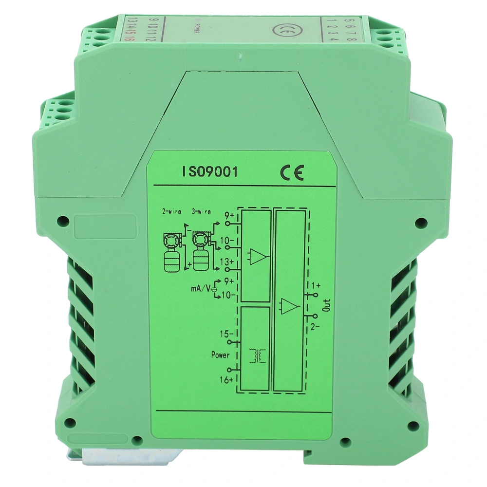 DC Signal Isolator Current Voltage Transmitter DIN Rail Mount 1‑in 1‑out 0‑10V to 0‑5V GLG