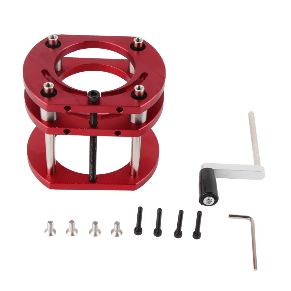 Router Lift Base Aluminum Alloy Stainless Steel 4 Jaw Clamping Router Table Lifting System Base