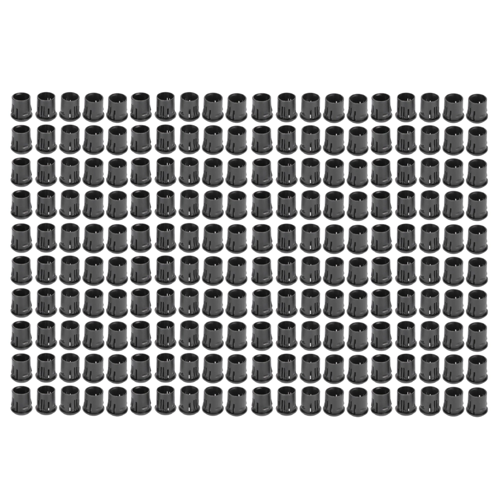 200PCS 8mm LED Lamp Holders Plastic Light Bulb Socket Clip Indicator Mount Holder Black