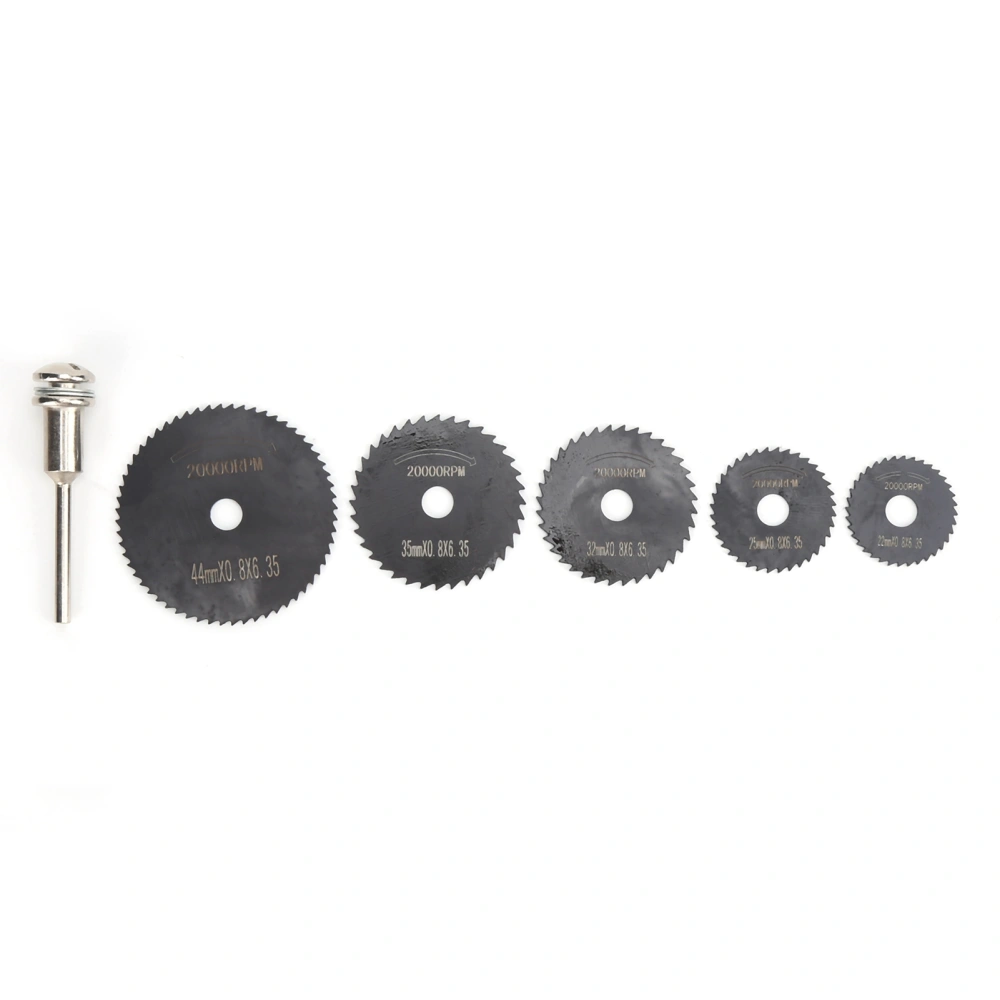 5Pcs Circular HSS Saw Blade Ultra-Small Rotary Tool with 1Pc Extension Rod