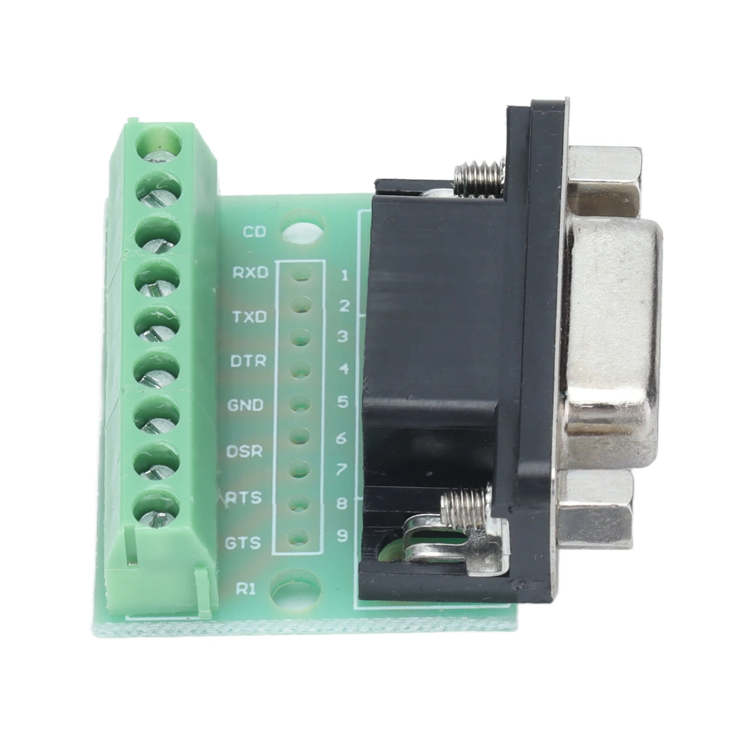 DB9 Female Terminal Breakout Board 9 Position Screw Adapter for RS232 RS485 Connector