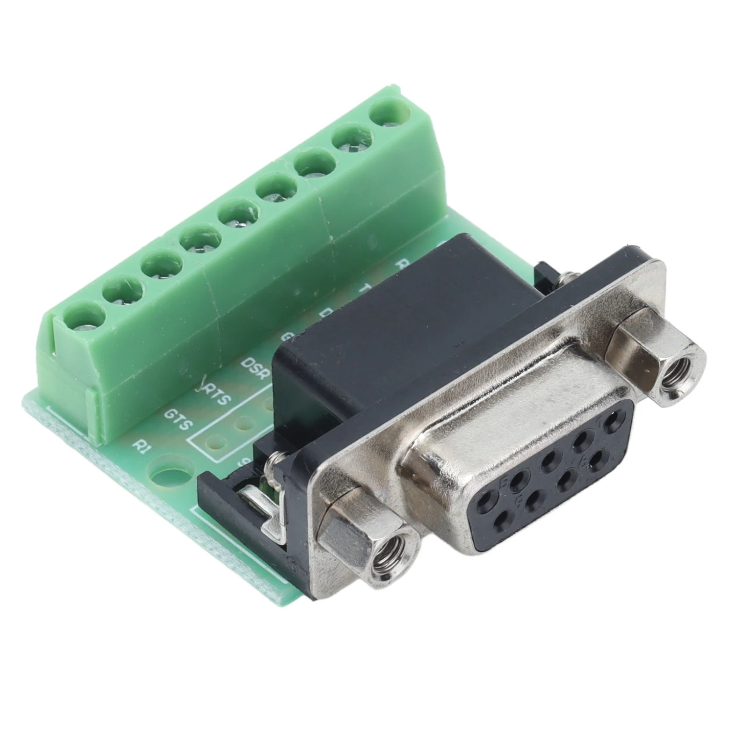DB9 Female Terminal Breakout Board 9 Position Screw Adapter for RS232 RS485 Connector