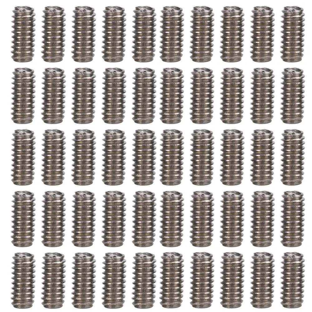 50Pcs Set Screw A2‑70 Stainless Steel Grub Screws Assortment Kit Hardware Fasteners SetM2x4