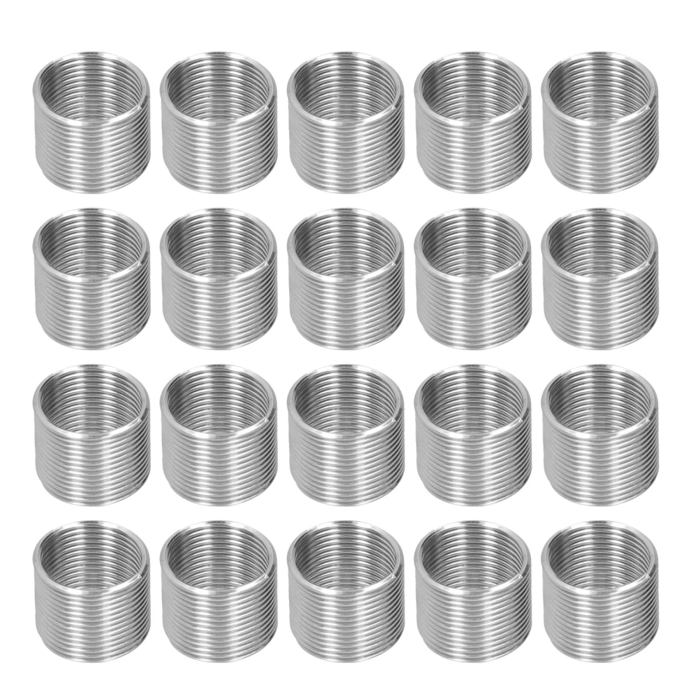 20Pcs Thread Repair M14 x 1.25 Spiral Circle Insert Reducer Nut Threaded Expand Socket Set1.5D