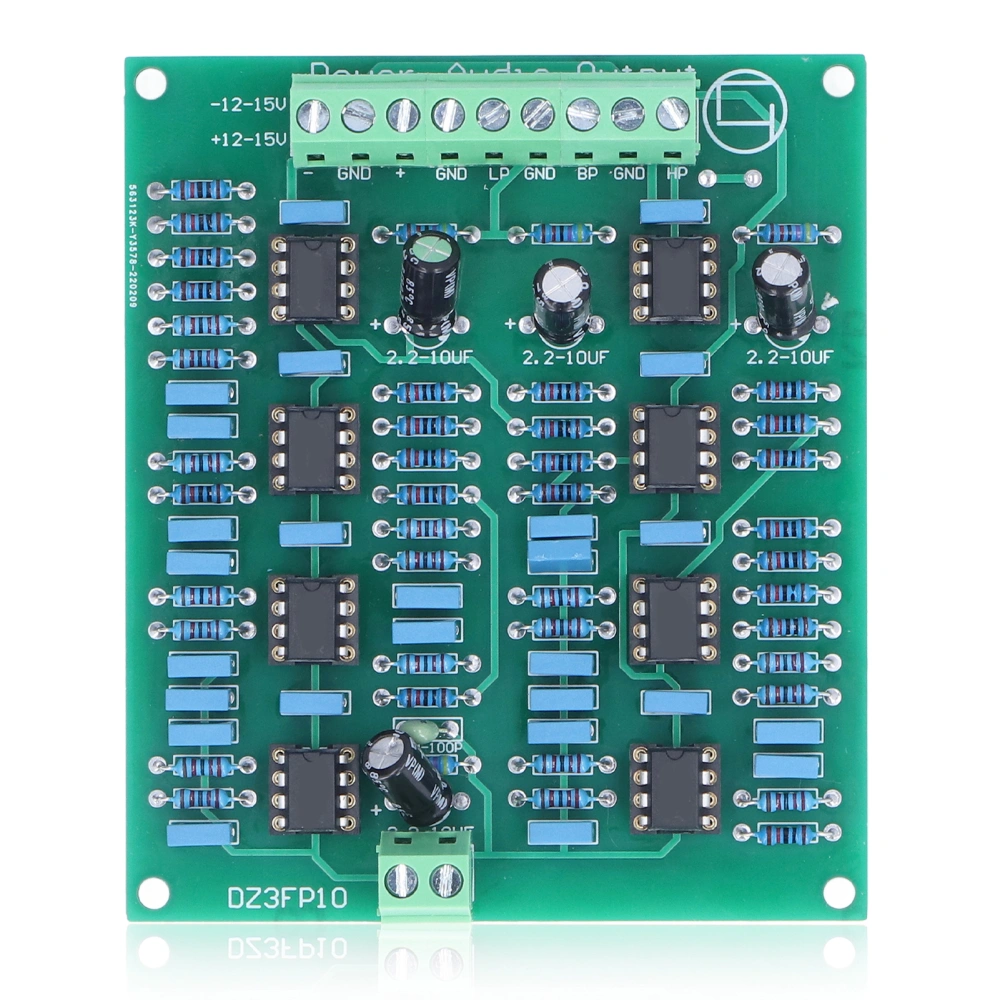 Preamp Module Preamplifier 3 Channel NE5532 Adjustable Treble Midrange Bass Output