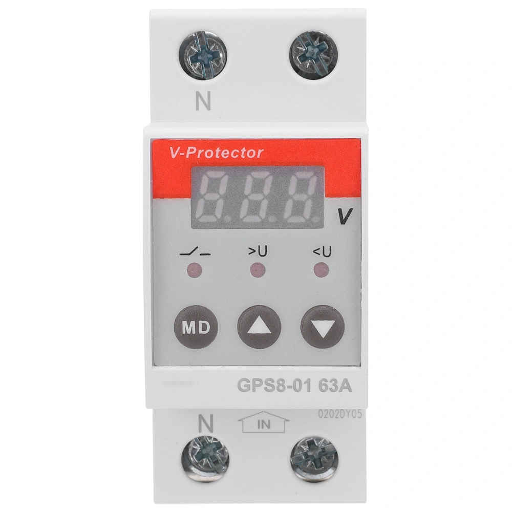 Digital Display Voltage Current Protector SelfResetting Industrial Supplies GPS8-01-D