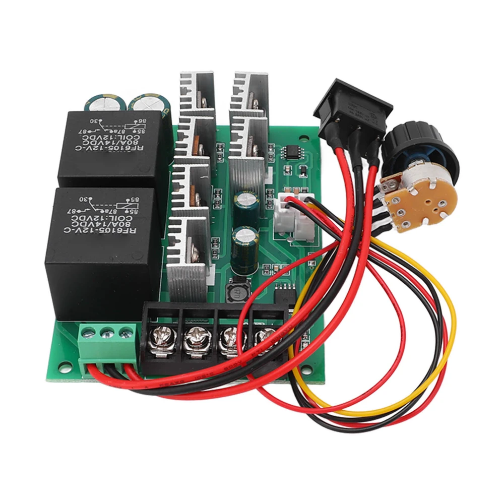 DC Motor Controller Brush Speed Control Adjustable CW CCW Switch Large Torsion 40A 10‑50V