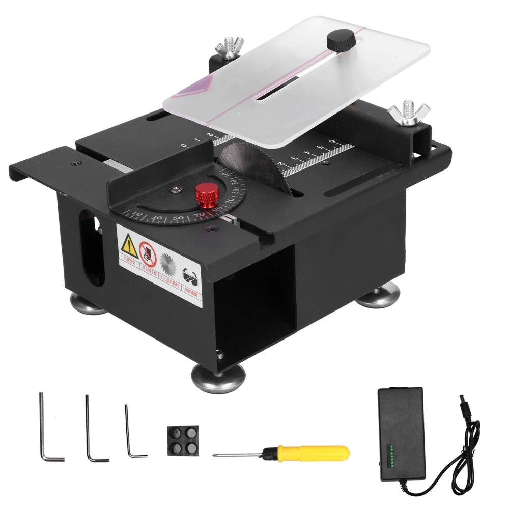 Table Saw Mini 100W Sliding Rail Adjustable Cutting Machine ‑240V for Woodworking