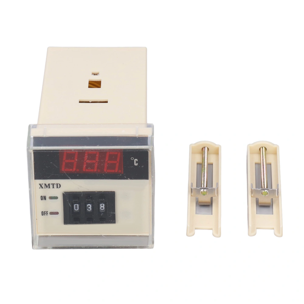 AC E Type Adjustable Temperature Controller LCD Digital Thermostat 0‑399℃ XMTD‑2001