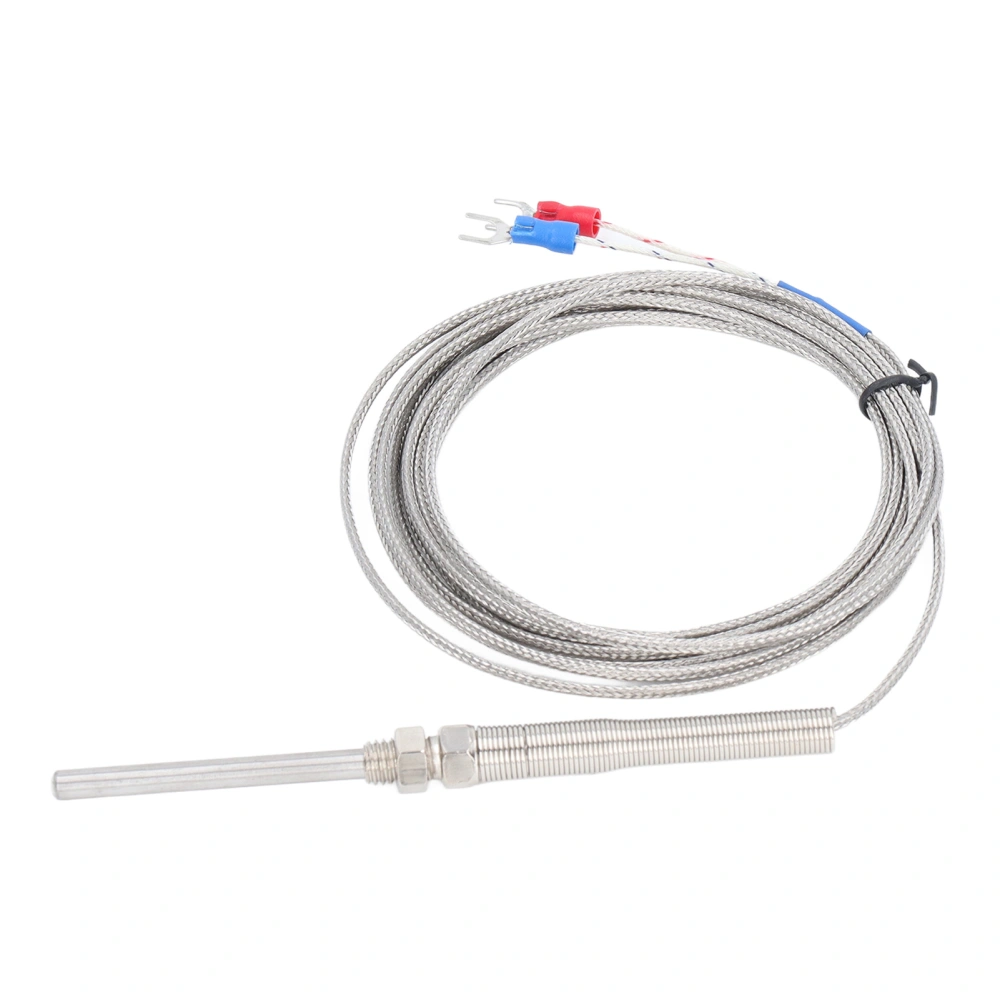 BERM K Type Thermocouple Temperature Sensor Shielded Sensitive Detector Gauge 50mm Probe 4 Meter