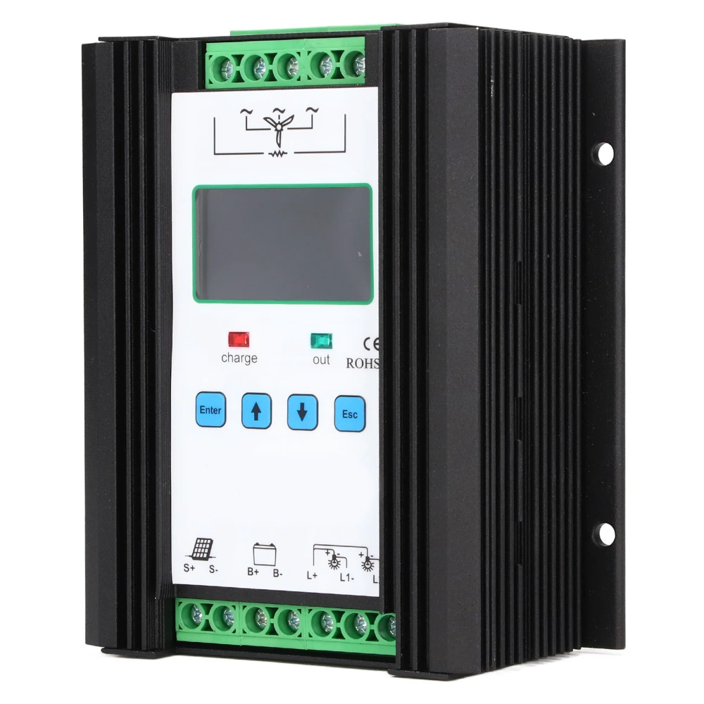 Wind Solar Hybrid Controller Digital Intelligent Control Wind Solar Regulator 12V 24V 600W