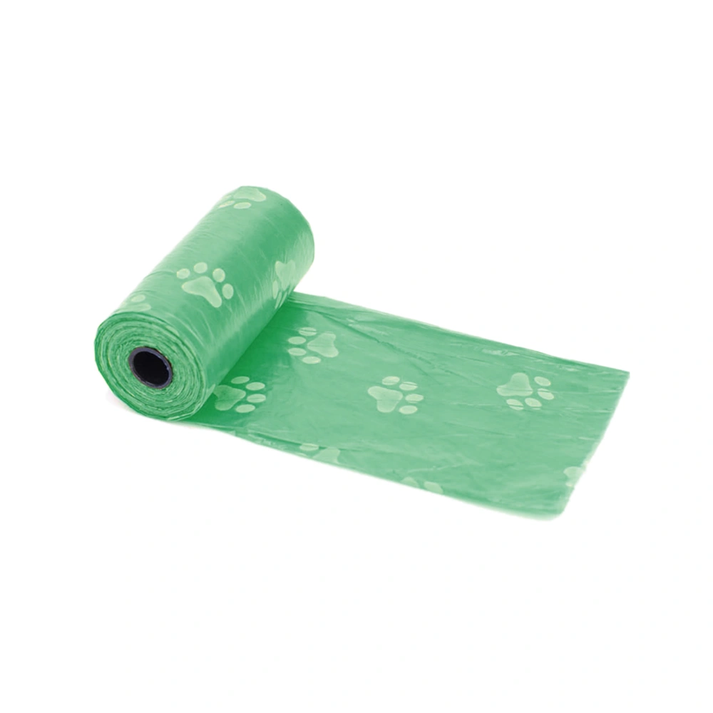 Poop Bags Roll Waste Garbage Dispenser Plastic Waterproof Leak Proof Easy CleaningGreen