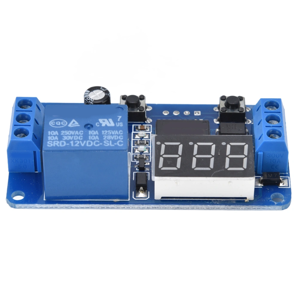 12V Time Control Switch Intermittent Infinite MCU Cycle Timing Relay Module with LED Display