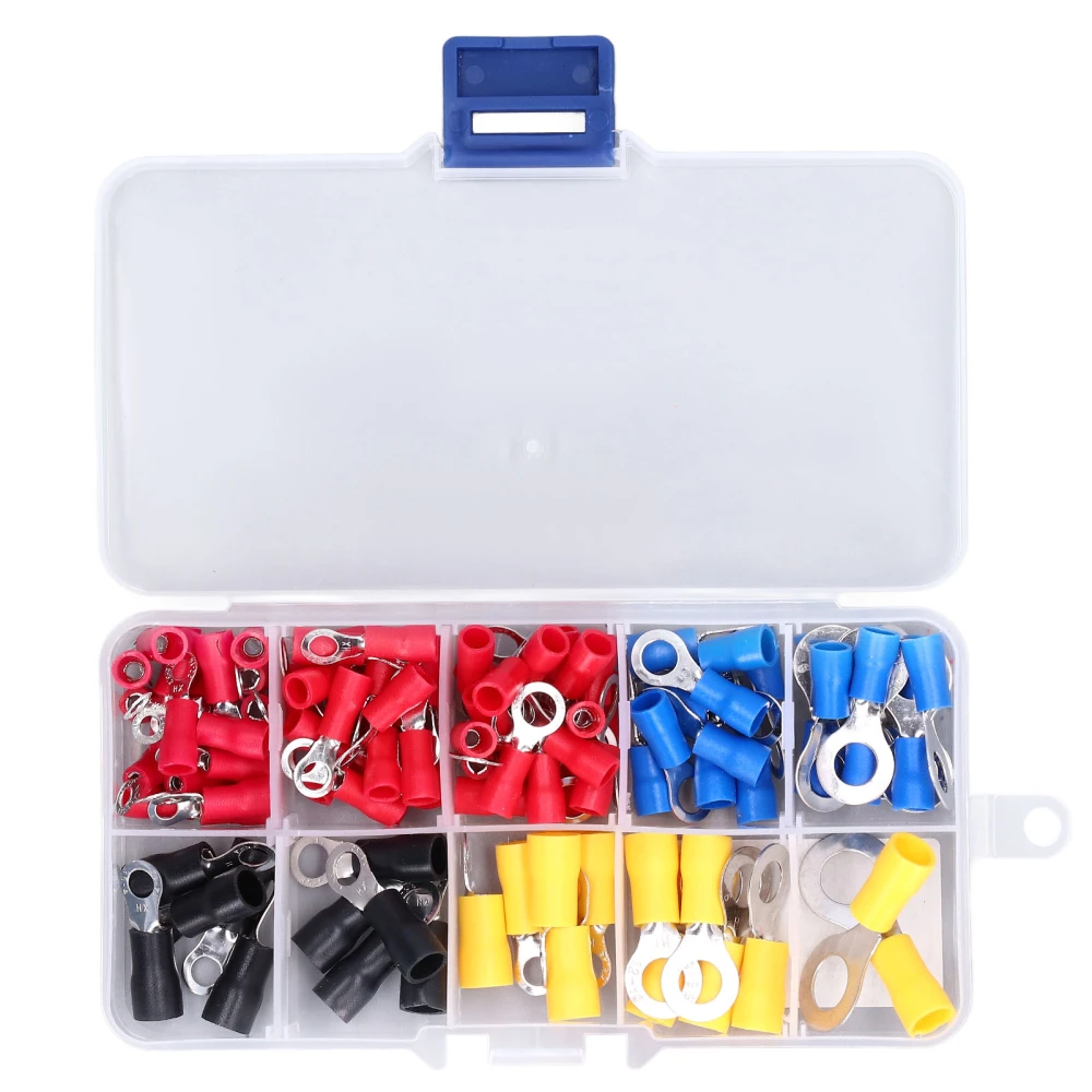 102Pcs Wire Connector Electrical Crimp Ring Terminal Tool Set Kit for Home Vehicle