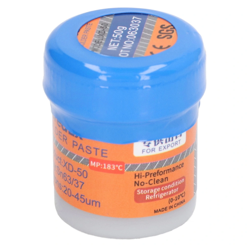 50g Content Soldering Paste No Clean Solder Flux Paste for SMT Patch Electronic Repair XD‑50