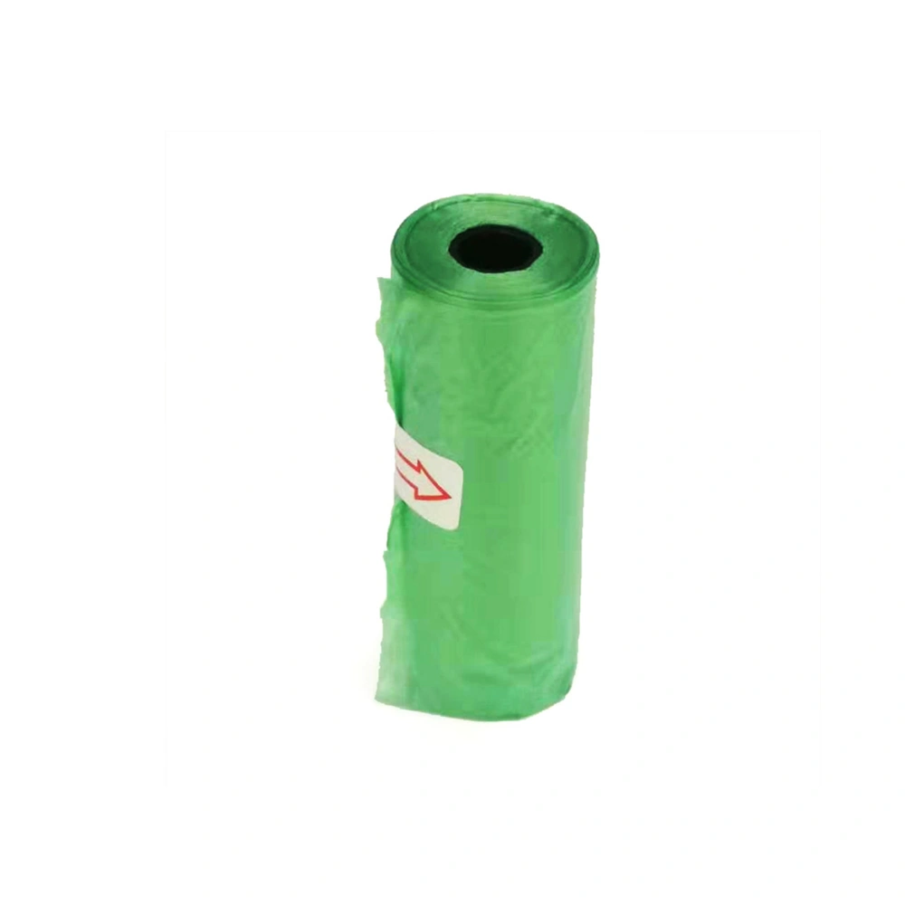 Poop Bags Roll Waste Garbage Dispenser Plastic Waterproof Leak Proof Easy CleaningGreen Without Pattern