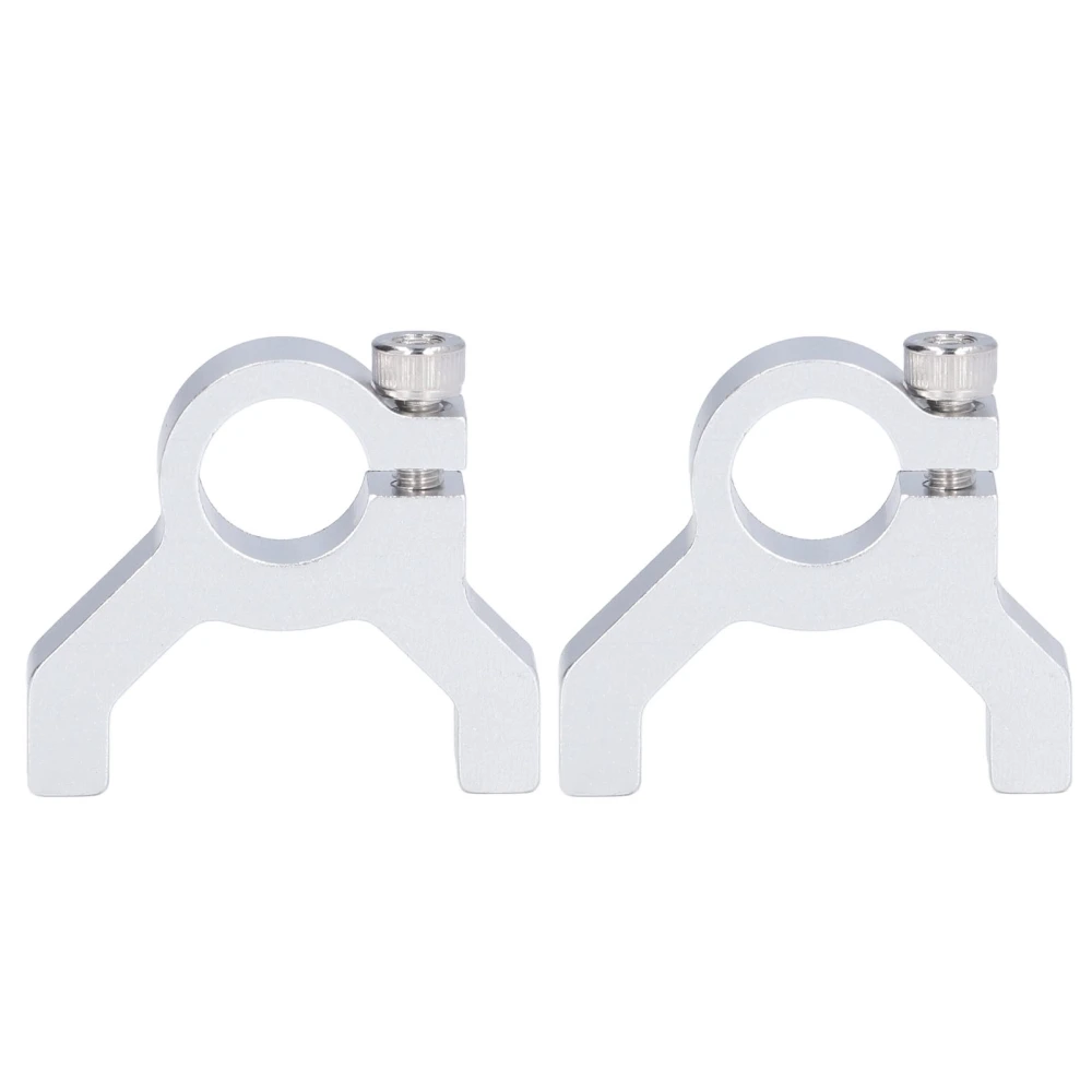 2PCS Clamping Support 1 Side 2 Post M4 Thread Aluminum Clamp Mount Robot Shaft Accessories3400‑0032‑0500 1/2in