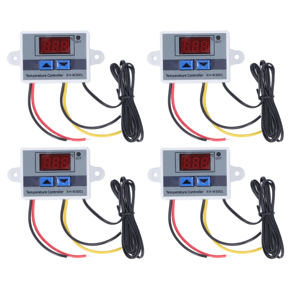 4PCS LED Digital Temperature Controller Heating Cooling Thermostat Switch Module 12V 120W