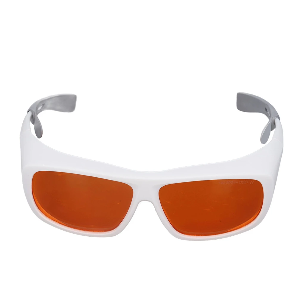 Laser Safety Goggles Plastic Eye Protection Glasses for Fiber Optic Projects 180‑500nm Wavelength White