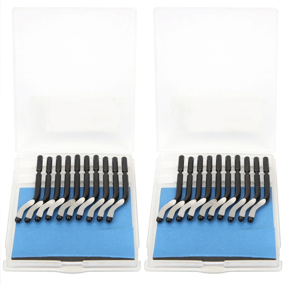 20Pcs Trimming Knife Blade Replacement Cutter Head for Scraping PVC Plastic Iron BS1010