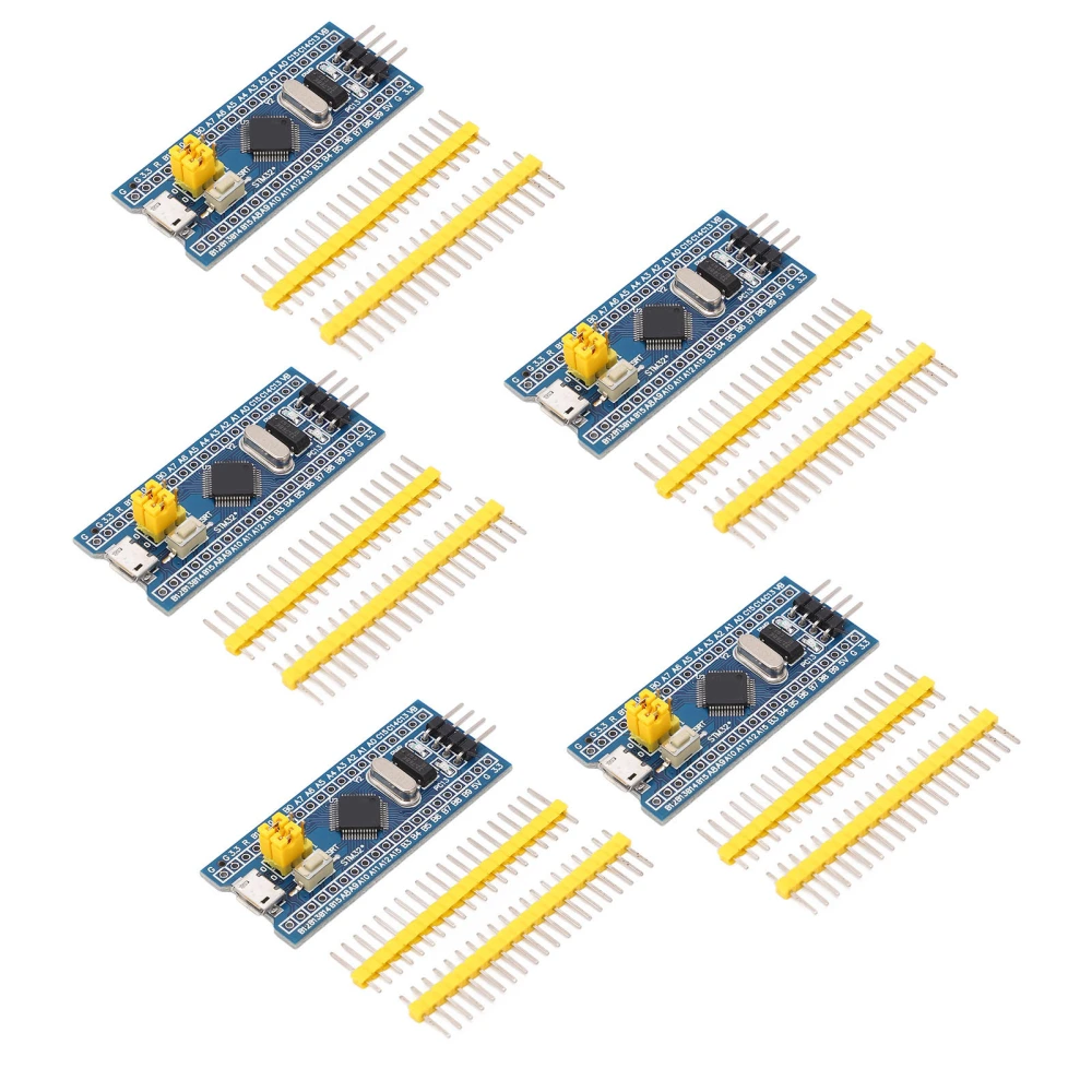 5PCS STM32F103C8T6 Minimum System Development Board Mirco USB 40 Pin Core Learning Module