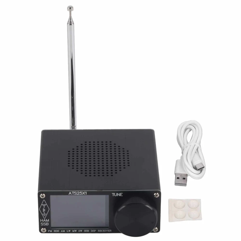 Full Band Radio Receiver LW MW SW SSB AM FM HAM Portable All Band Radio Receiver with Antenna