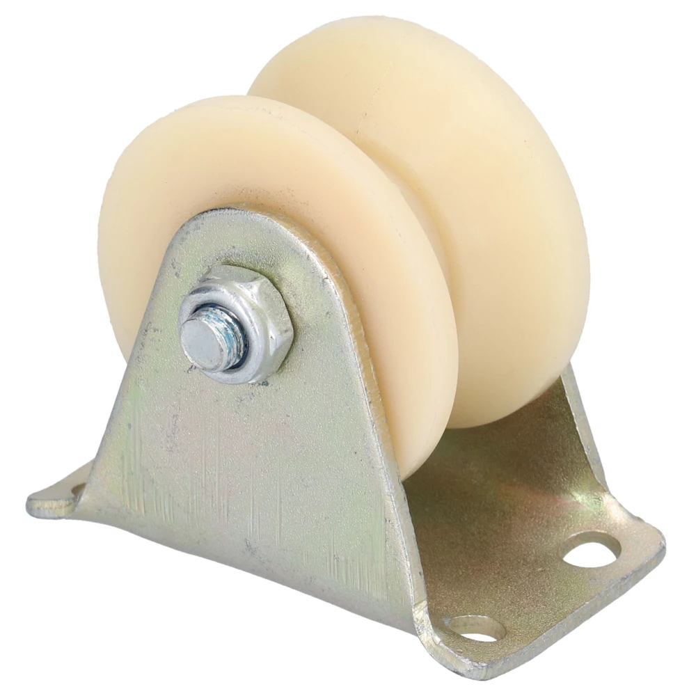 50mm VType Groove Wheel Heavy Duty Rigid Caster with 2.5mm Bracket for Lifting Equipment