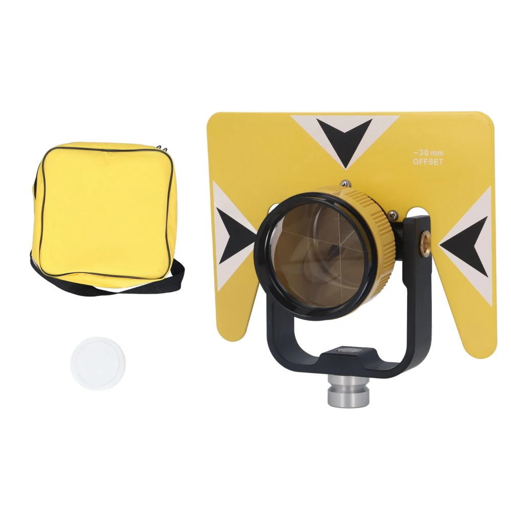 Surveying Prism Yellow Optical Glass Land Surveying Equipment with Storage Bag for SOKKIA 5/8in X 11 Female